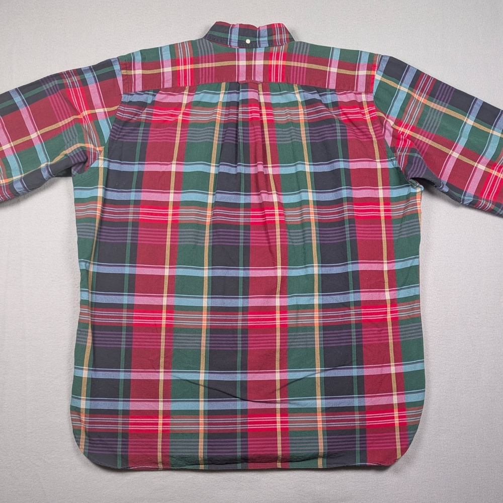 Polo Ralph Lauren Button Down Shirt Mens XLT Multi Color Plaid Long Sleeve Work - Picture 8 of 9